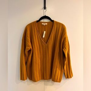 NWT Madewell V-Neck Cashmere Sweater